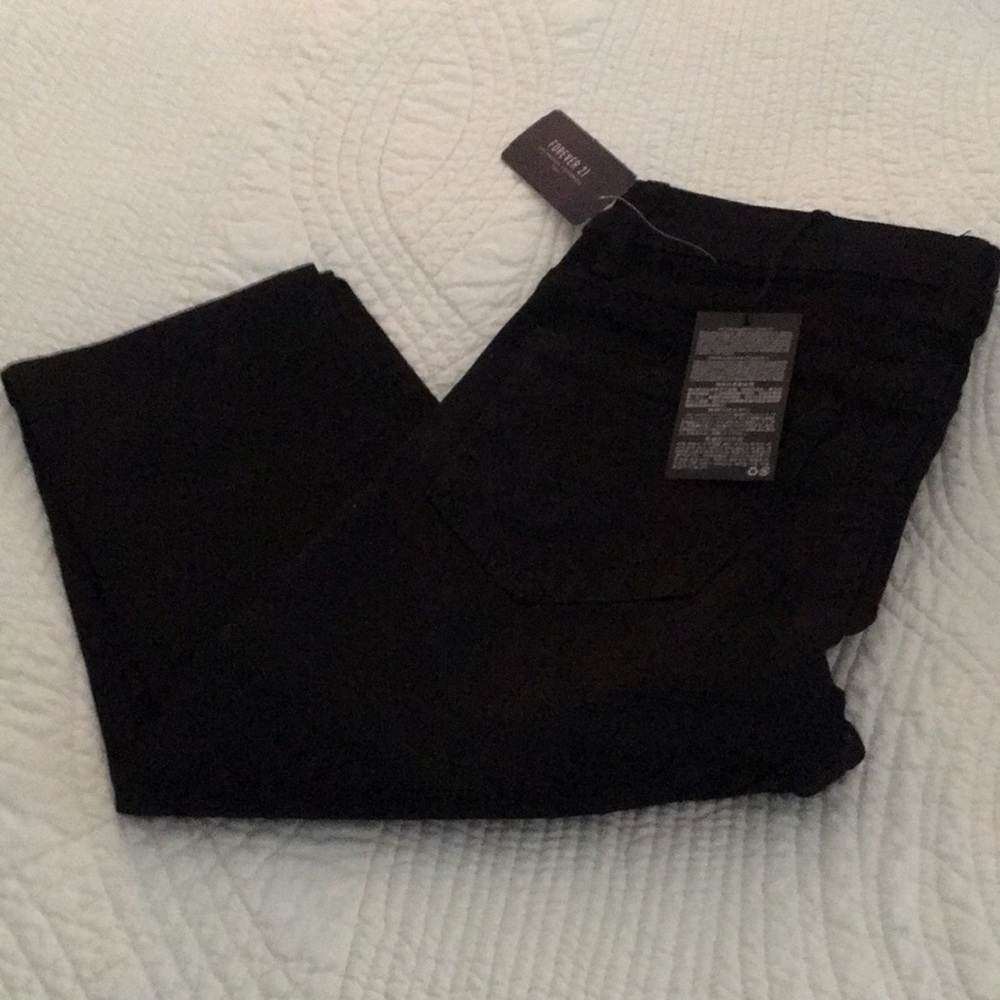 Jeans, Black, straight leg